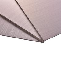 China Silver Gold Black Tea Brushed Aluminum Composite Panel Waterproof factory