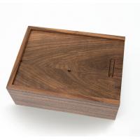 China Modern Small Wooden Gift Box With Push Pull Cover Carving Lid Personalized factory