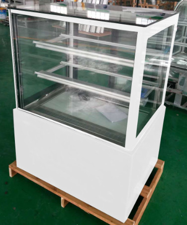 Quality Black Color Right Angle Good Quality Compressor Dessert Display Cooler For Cake for sale