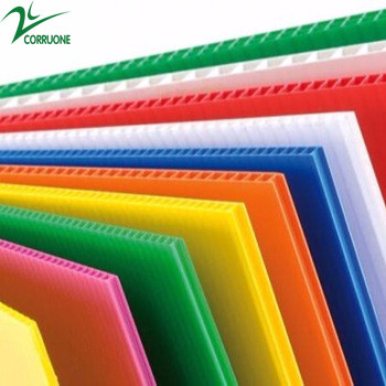 Quality PP Corrugated Sheet 2mm PP Hollow Construction Board for sale