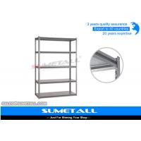 China 5 Tier Boltless Rivet Shelving Metal Garage Shelves With Invisible Holes factory
