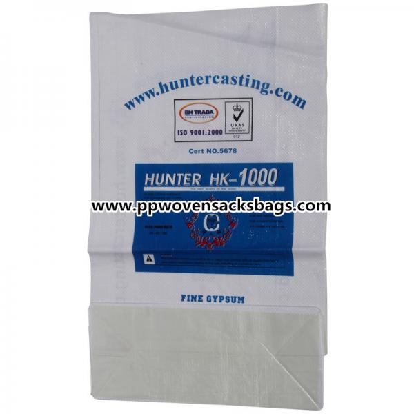 Quality Recycled Block Bottom Polypropylene PP Woven Packaging Sacks for Grain , Barley , Flour Packing for sale