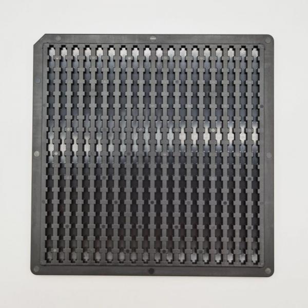 Quality OEM Black Waffle Pack Chip Trays Match Automation Equipment for sale