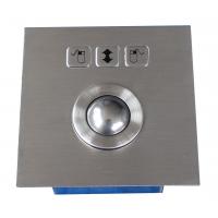 China Dust-proof 25mm top panel mounting steel mini stainless steel optical trackball for sale