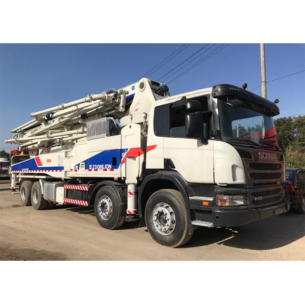 Quality 50m Boom Used Concrete Machine , Remanufactured Truck Intelligent Control for sale