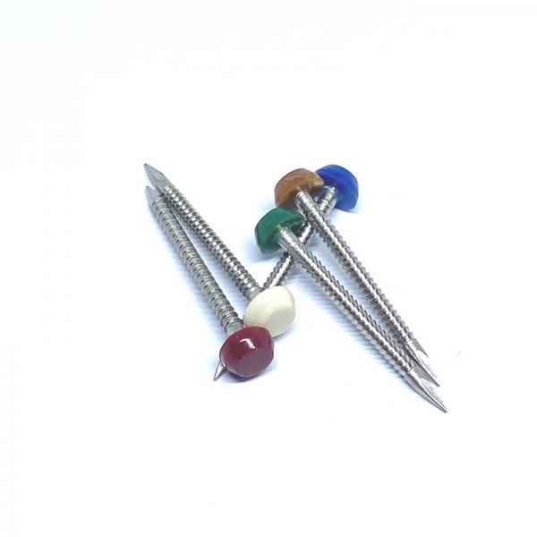 Quality Annular Ring Shank Plastic Head Nails / Pins for sale