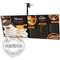 Quality 43" FHD IPS LCD Hanging Digital Signage For Kitchen Management for sale
