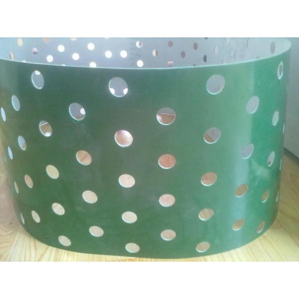 Quality Low Noise PVC Conveyor Belts Different Colors Anti - Static Wtih Punching Holes for sale