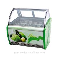 China Electric Gelato Display Case , Single Temperature Commercial Display Freezer with 1800mm Length factory