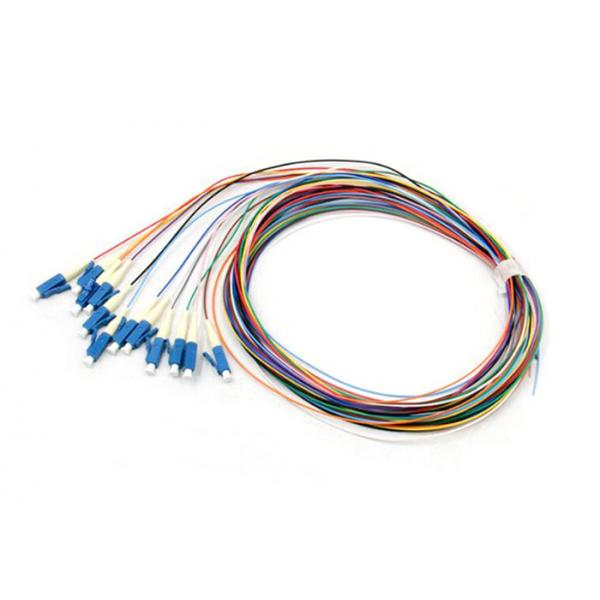 Quality LC Connector Single Mode Fiber Optic Pigtail 0.9mm Cable 12 Colors for sale