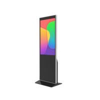 Quality Black Lg 49 Inch Digital Signage 500nits Touch Screen Interactive Kiosk for sale