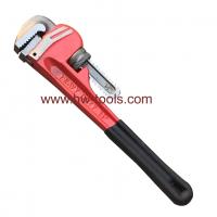 China HR70108 American type pipe wrench heavy duty, plastic dipped factory