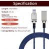 China LED Iphone Charging Cord Adapter Usb Ipad Rapid Charging Blue Color 8 Pin factory