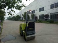 China 1ton riding on tandem double drum road roller factory