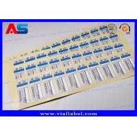 China ODM Peptide Bottle Labels Stickers For Injections Peptide Custom Silver Foil Printing factory