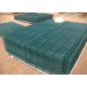 China Green 3D Welded Mesh Fencing Fold Panel 100X200MM With Peach Post 40X70MM factory