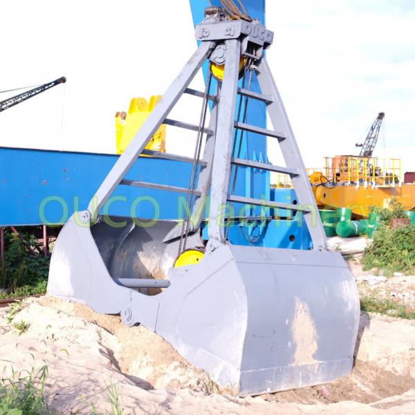 Quality Bulk Material 520mm Pully 8t Mechanical Grab Bucket for sale