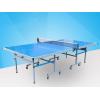 Quality Easy Install Blue Ping Pong Table , Aluminum Ping Pong Table Movable With Logo for sale