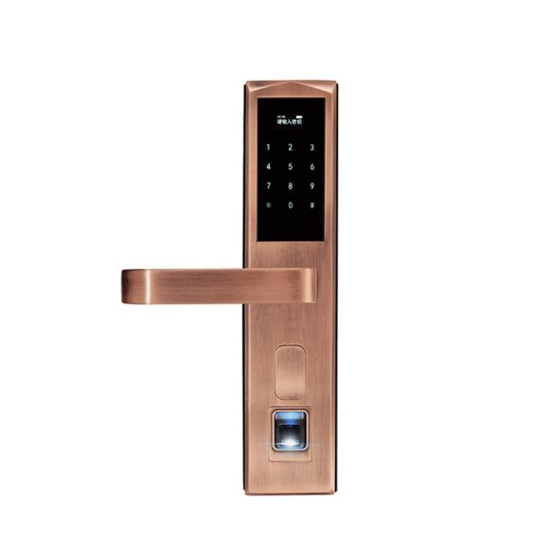 Quality Wood Door Electronic Door Locks Fingerprint Security System Long Battery Life Span for sale