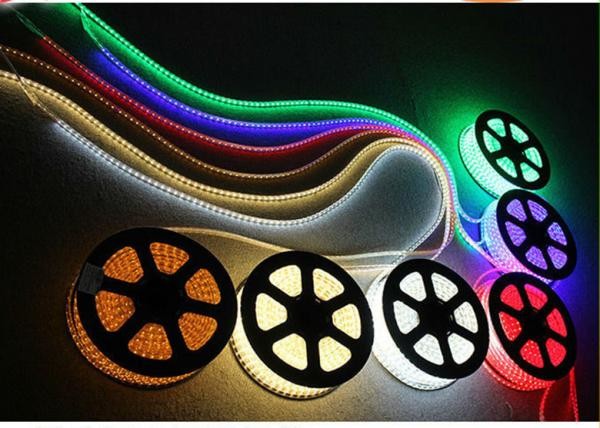 Quality RGB Driverless High Voltage LED Strip Light , RoHS Full Color Changing LED Strip for sale
