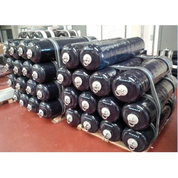 Quality Floating Ship Foam Filled Boat Fenders , Anti - Collision Black Boat Fenders for sale