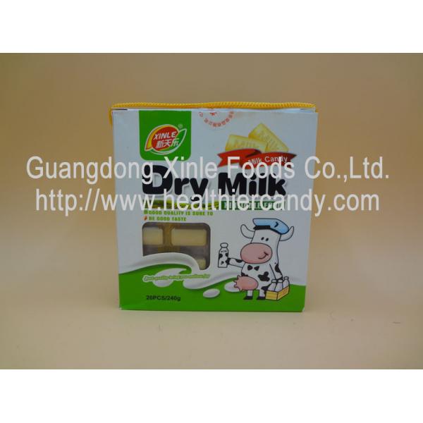 Quality Holiday Rectangle Malted Milk Tablets , Colored Natural Energy Candies for sale