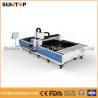 China Stainless steel and mild steel CNC fiber laser cutting machine with laser power 1000W factory