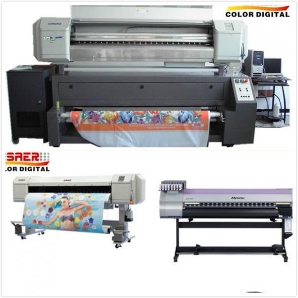 Quality Polyester Textile Mutoh Sublimation Printer Inkjet Printer Roll To Roll Dual CMYK Color for sale