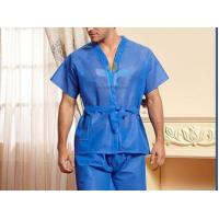 China Knee Length Disposable Kimono Gowns Sauna Suit Medical White/Blue/Pink/Black factory