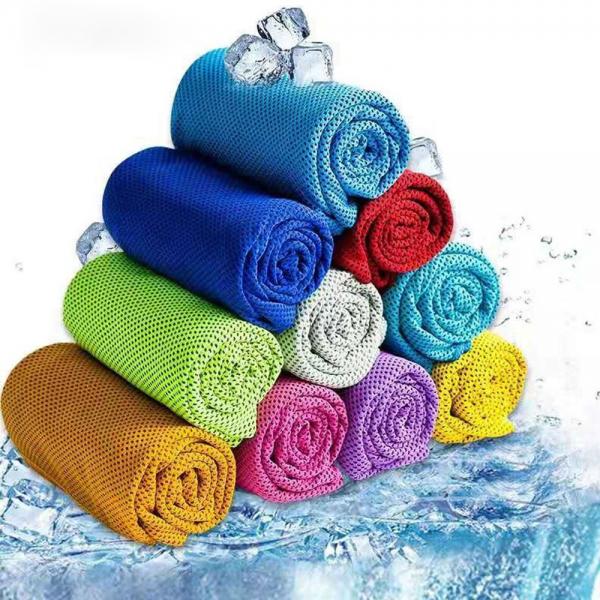 Quality Sublimation Prints Cold Snap Microfiber Cooling Towel For Sports Gym for sale