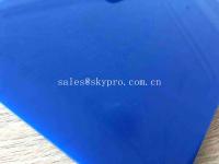 China Dark Blue Polyurethane PU Flat Skirt Sheet Industrial Production Line PU Rubber Skirt Board for Conveyor Belt factory