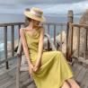 China Sexy Solid Color Backless Summer Beach Vacation Dresses factory