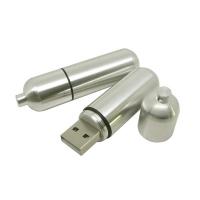 China Promotion Gifts USB 2.0 Pills Shaped USB Flash Drives with Metal Case factory