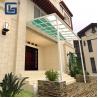 China Powder Coated Aluminum Patio Pergola Wall Mounted Grey With 800mm Roof factory