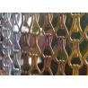 China Aluminium Metal Chain Link Curtains With Bended Track And Different Colors factory