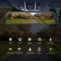 China 12 Car GPS Dashboard Camera Rearview Mirror Dash Cam DVR 4G 1080P WIFI APP factory