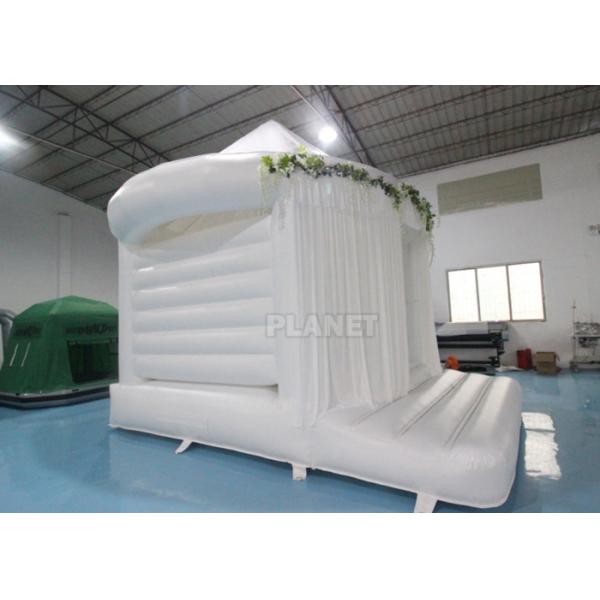 Quality 5M Inflatable Commercial White Jumping Bounce House For Rental for sale