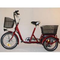 China Front Basket Adult Electric Tricycles Rear Cargo , 3 Wheel Electric Bicycle factory