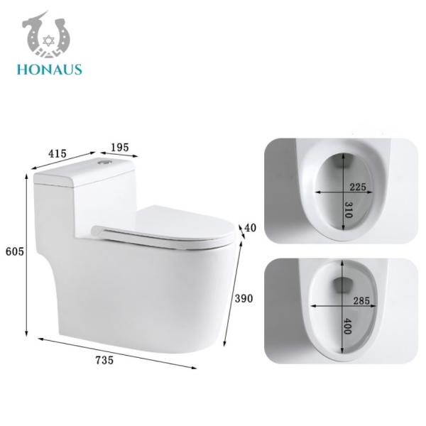 Quality Export Standard Ceramic One Piece Toilet Bowl Exquisite Appearence for sale