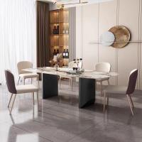 China Living room furniture restaurant marble stone modern dining table set dining tables factory