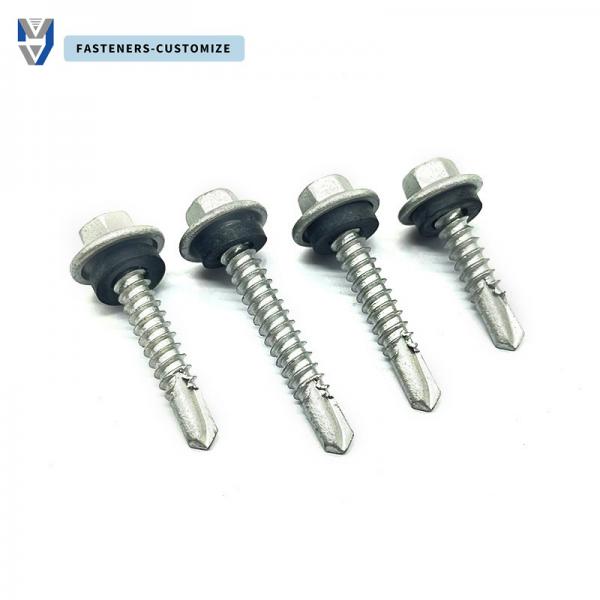 Quality Stainless Steel Roofing Bolts Screws M6 Ss Screw With Washers Custom Wood Screw for sale