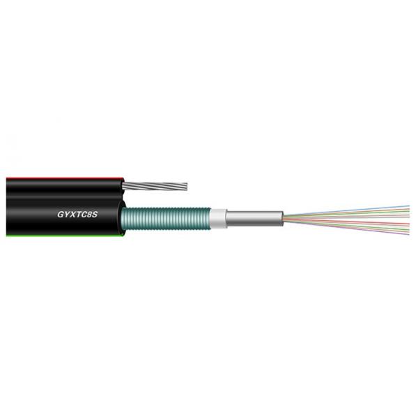 Quality G652D Outdoor 72 Core Fiber Optic Cable , GYXTC8S Figure 8 Fiber Optic Cable for sale