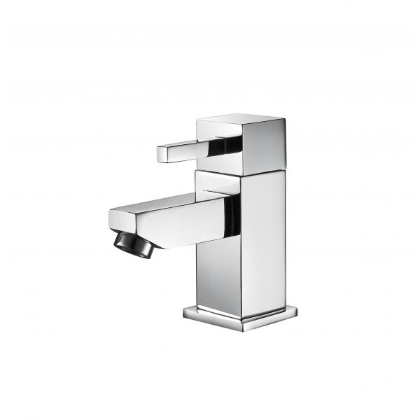 Quality Chrome Polished Bathroom Mixer Faucet Contemporary Single Handle for sale