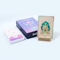 China Custom Printed Purple French Oracle Tarot Cards Printing Make High Quality Ladies Tarot Card With Bag factory