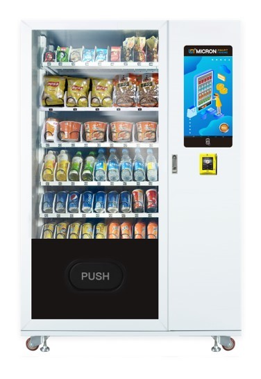 Quality Hot selling 22 inch touch screen snack drink vending machine with cooling system for sale