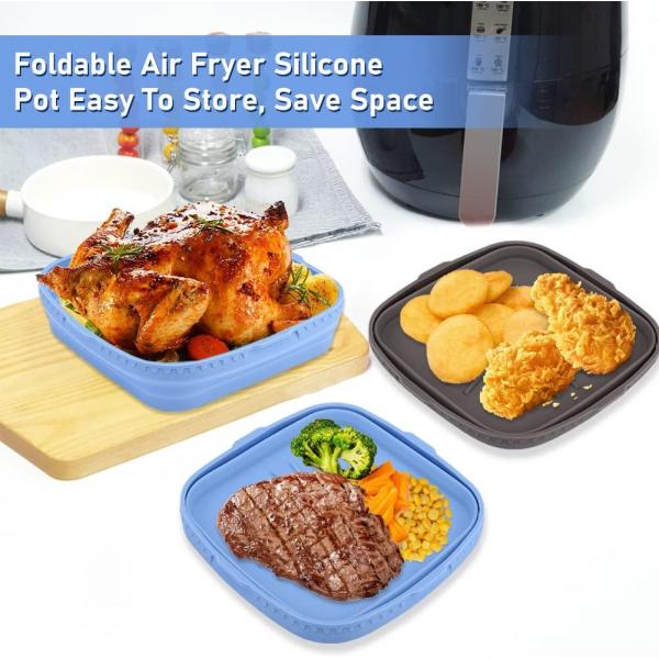 Quality Lightweight Silicone Tray For Air Fryer Waterproof Anti Slip for sale