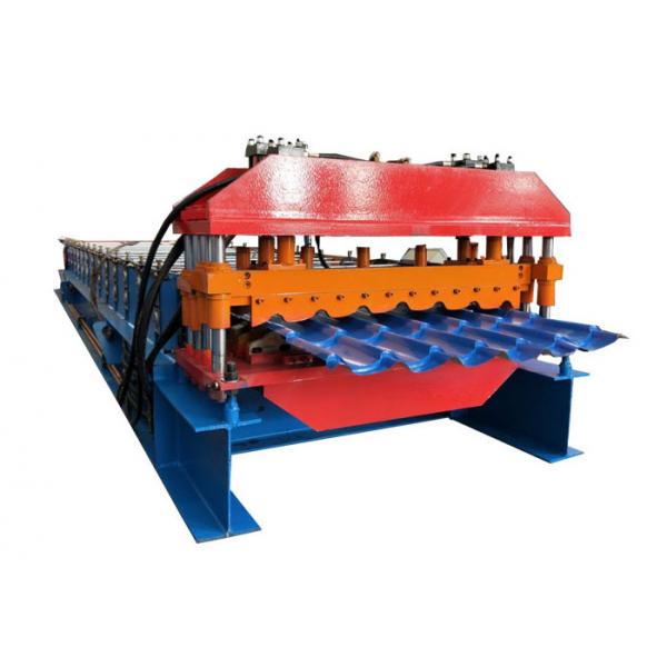 Quality Colorful Steel Profile Roll Forming Machine , Glazed Tile Machine For House for sale