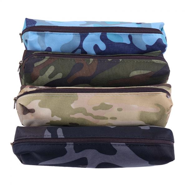 Quality Factory Customized  Camouflage Pencil Case Canvas Pencil Bag School Supplies Stationery Box Drawing package Cosmetic Pouch for sale
