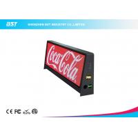 Quality P5mm Taxi Advertising Screens , Waterproof IP65 Taxi Top LED Display 192 X 64 for sale