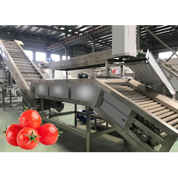 Quality Food Grade SS304 Tomato Crushing Machine Tomato Paste Processing Line 12 Months Warranty for sale